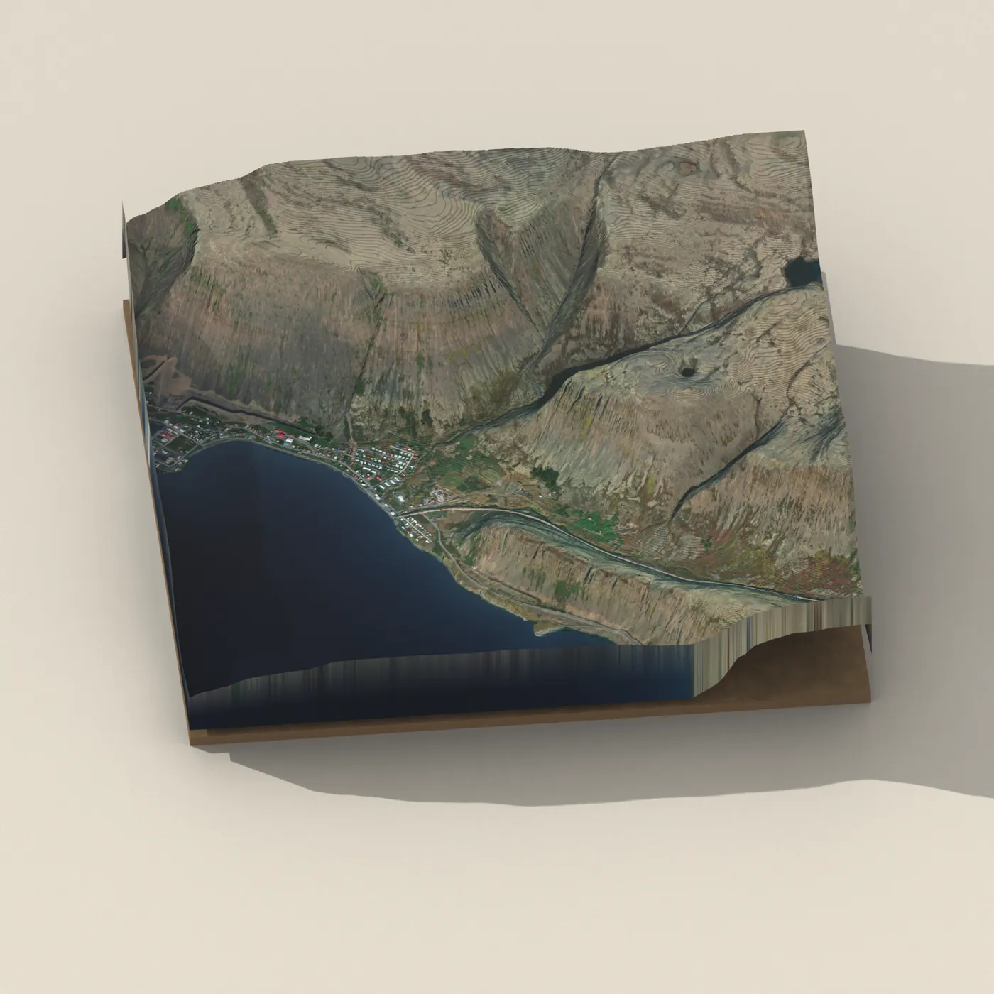 Patreksfjörður 3D terrain render
