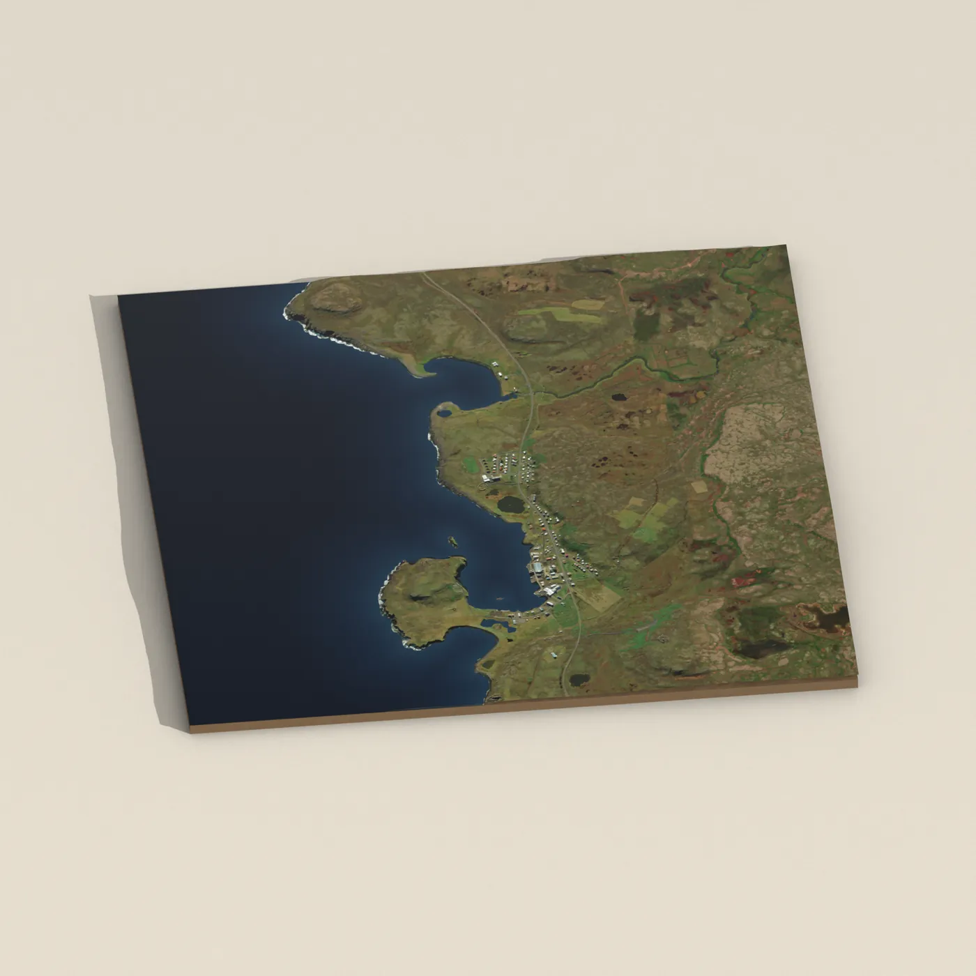 Raufarhöfn 3D terrain render