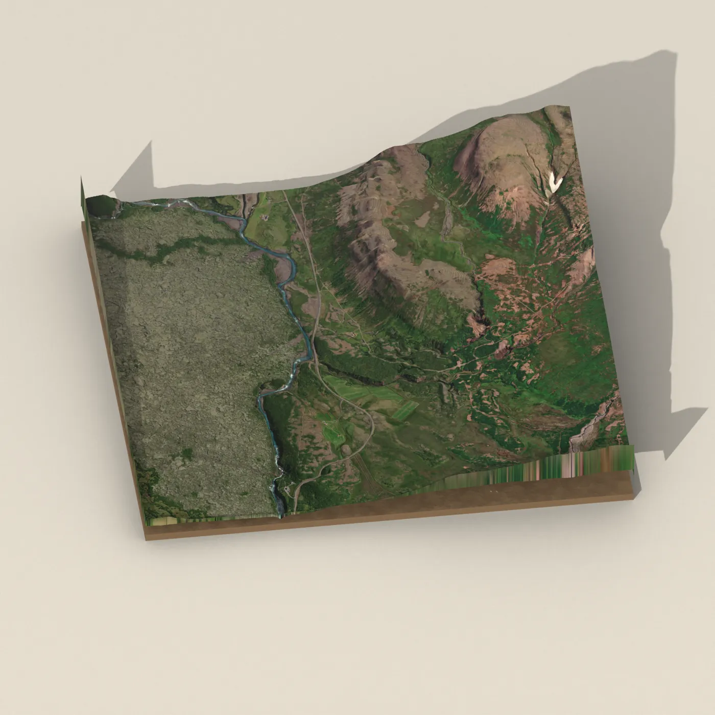 Reyðarfellsskógur — 3D terrain render (no visitor photo yet)