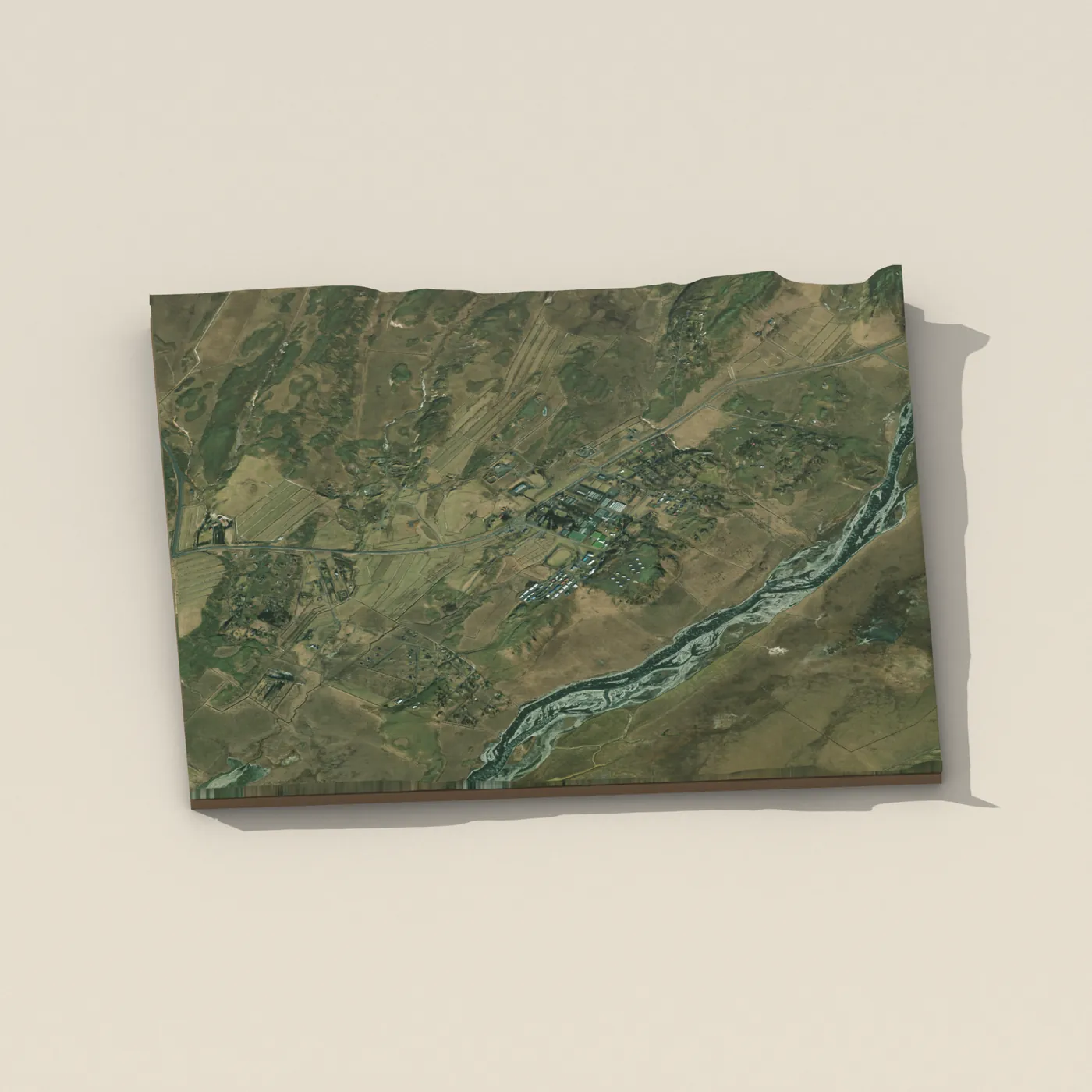 Reykholt, Aratunga 3D terrain render