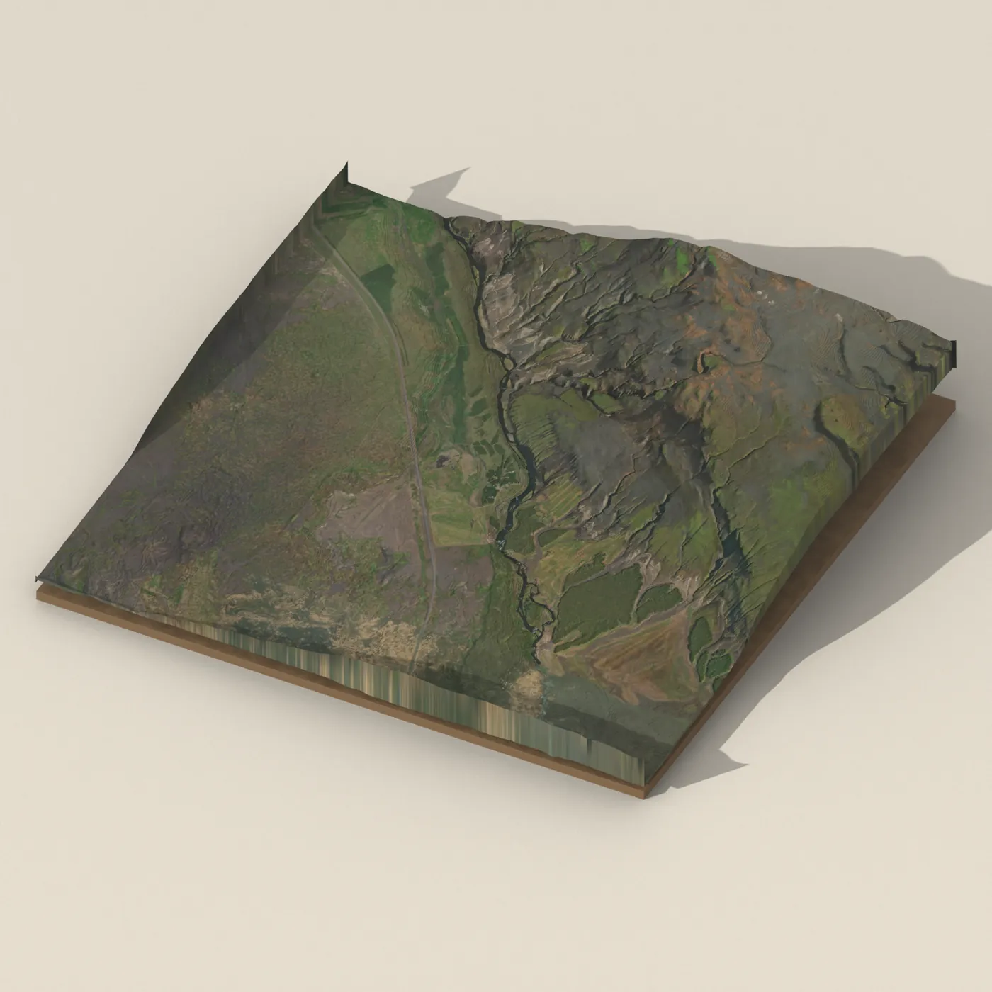 Rjúpnavellir — 3D terrain render (no visitor photo yet)