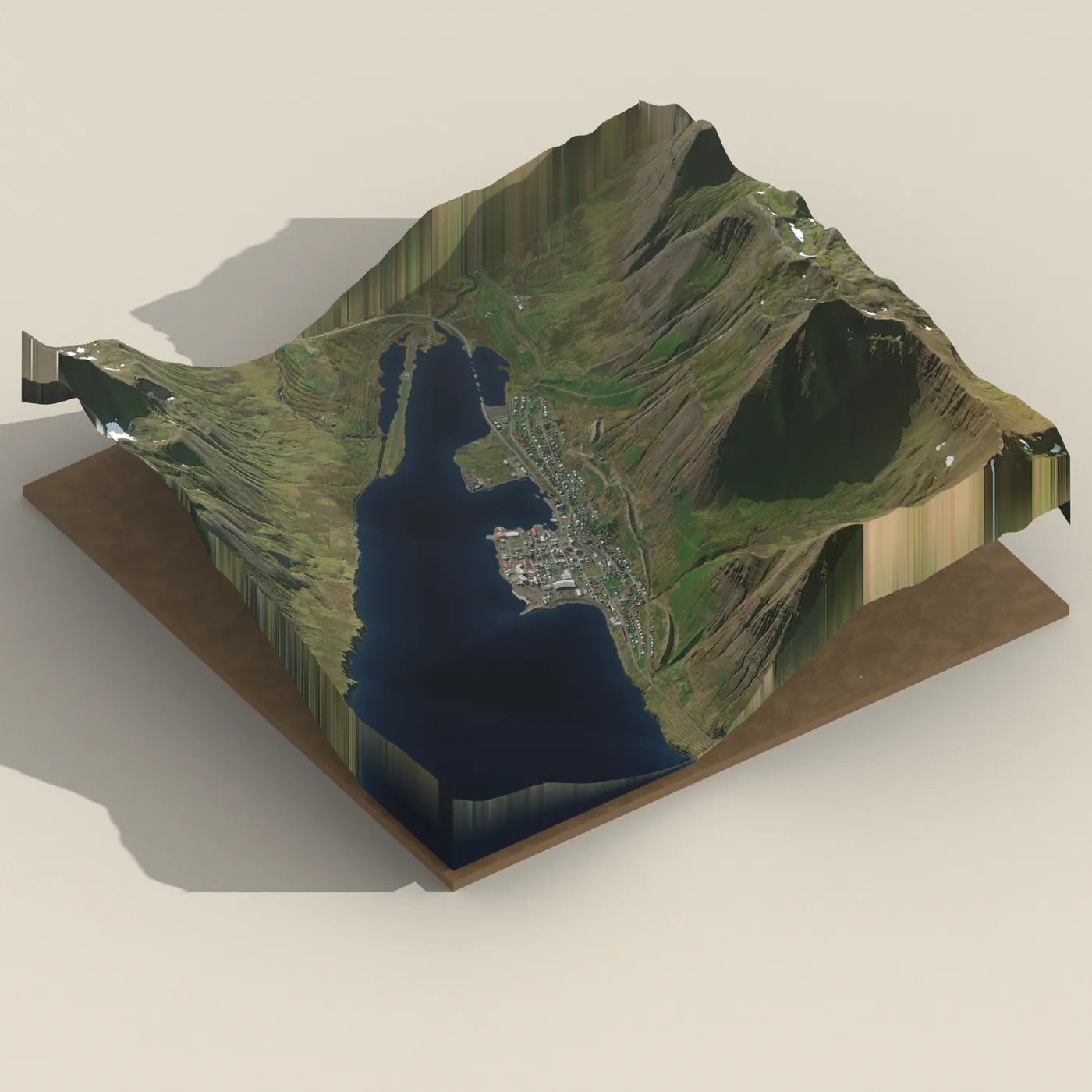 Siglufjörður 3D terrain render
