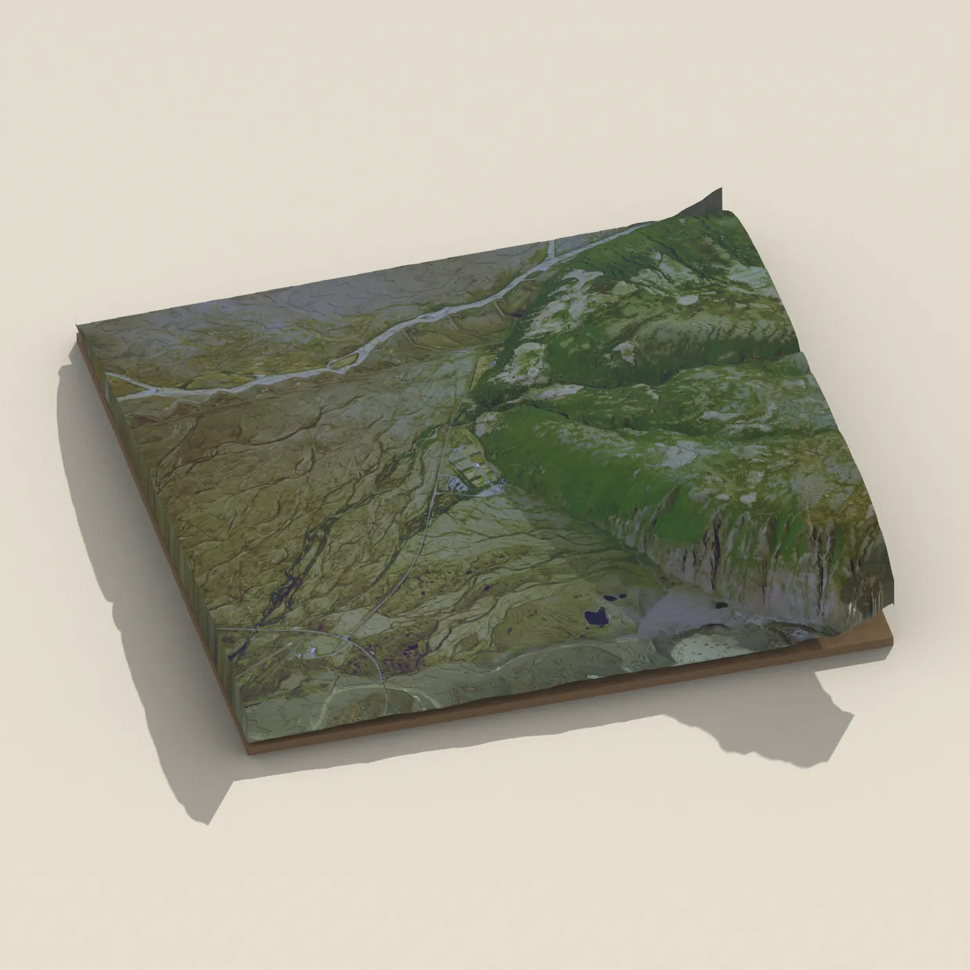 Skaftafell 3D terrain render