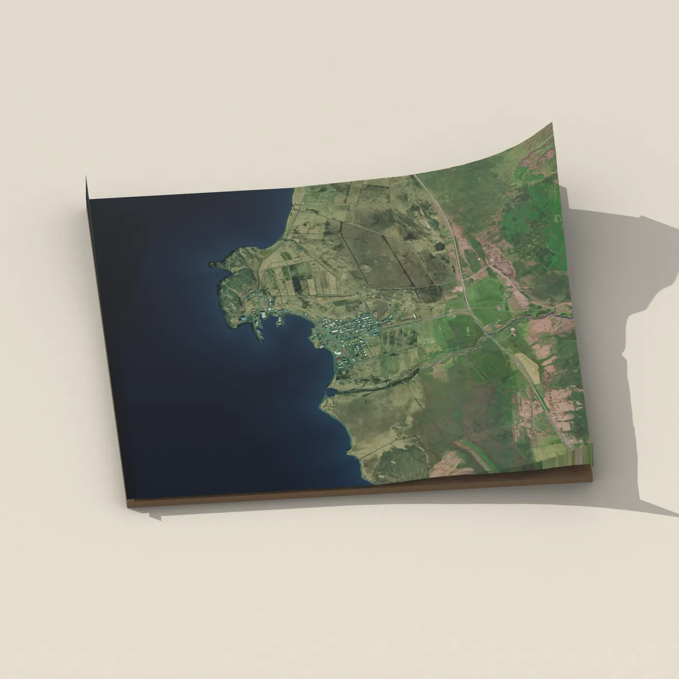 Skagaströnd 3D terrain render