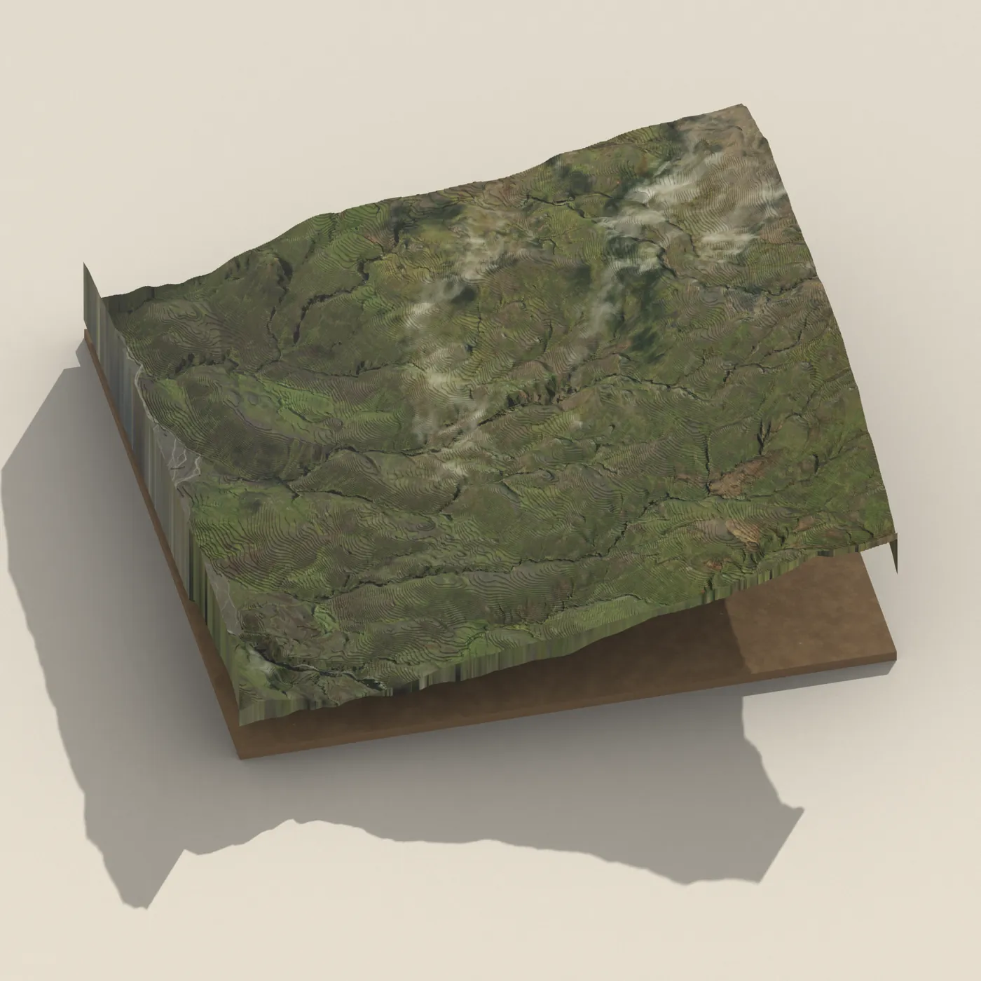Þórsmörk - Slyppugil 3D terrain render