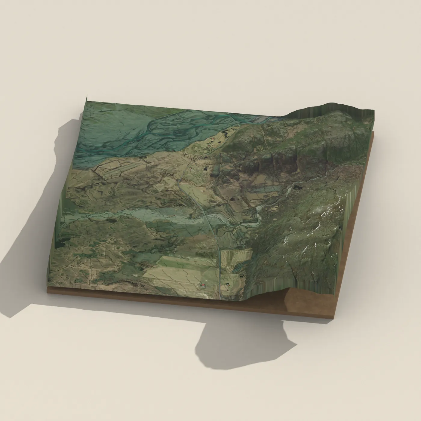 Stafafell í Lóni 3D terrain render