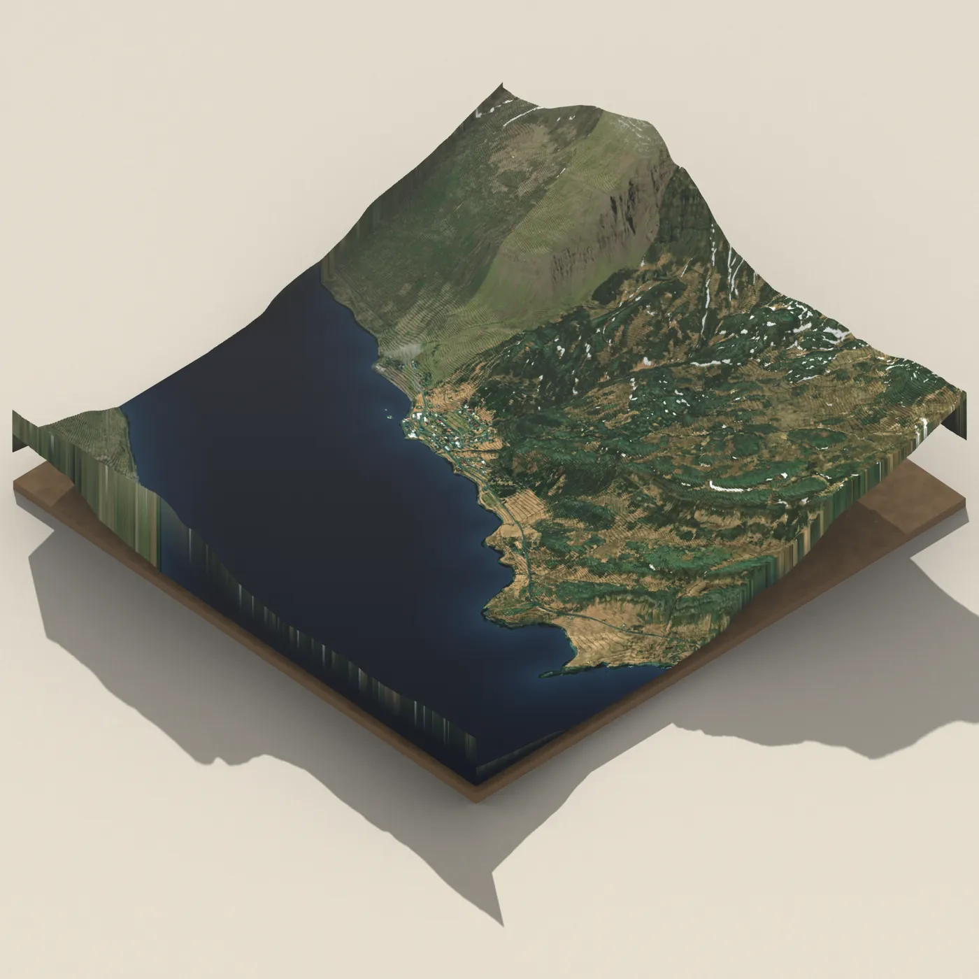 CampEast - Stöðvarfjörður 3D terrain render