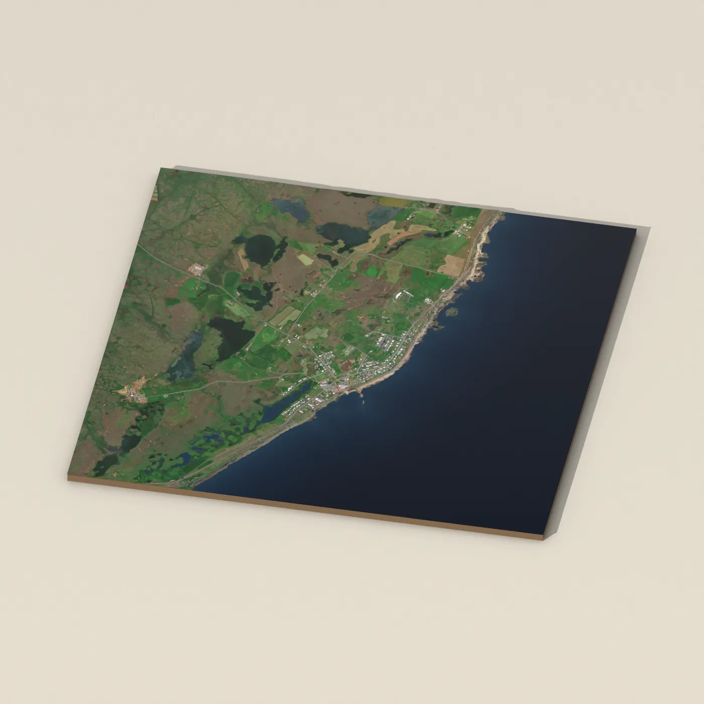 Stokkseyri 3D terrain render