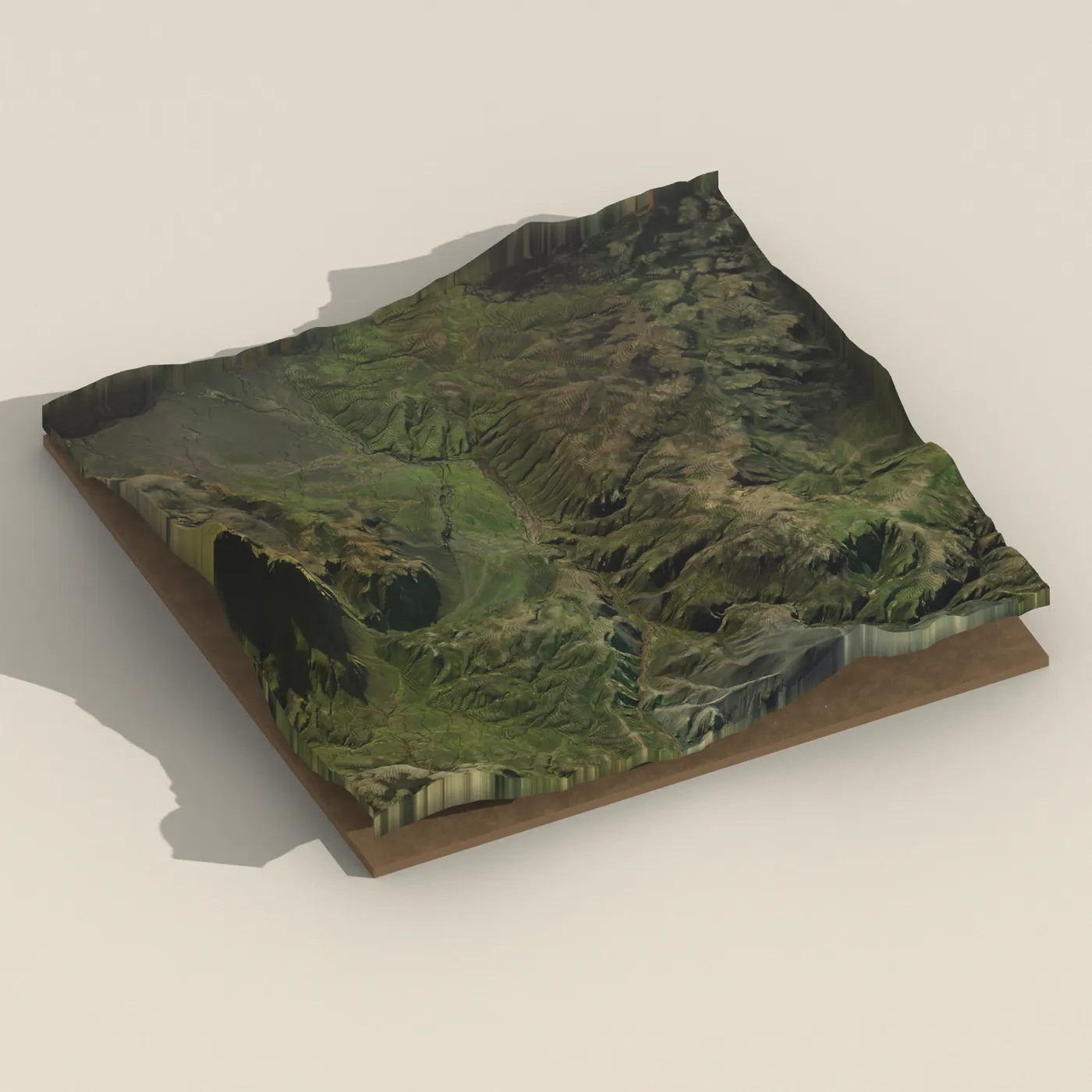 Strútur 3D terrain render