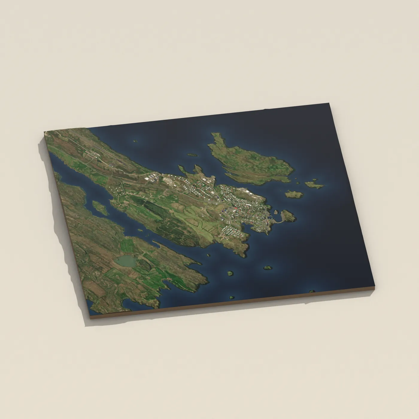 Stykkishólmur 3D terrain render