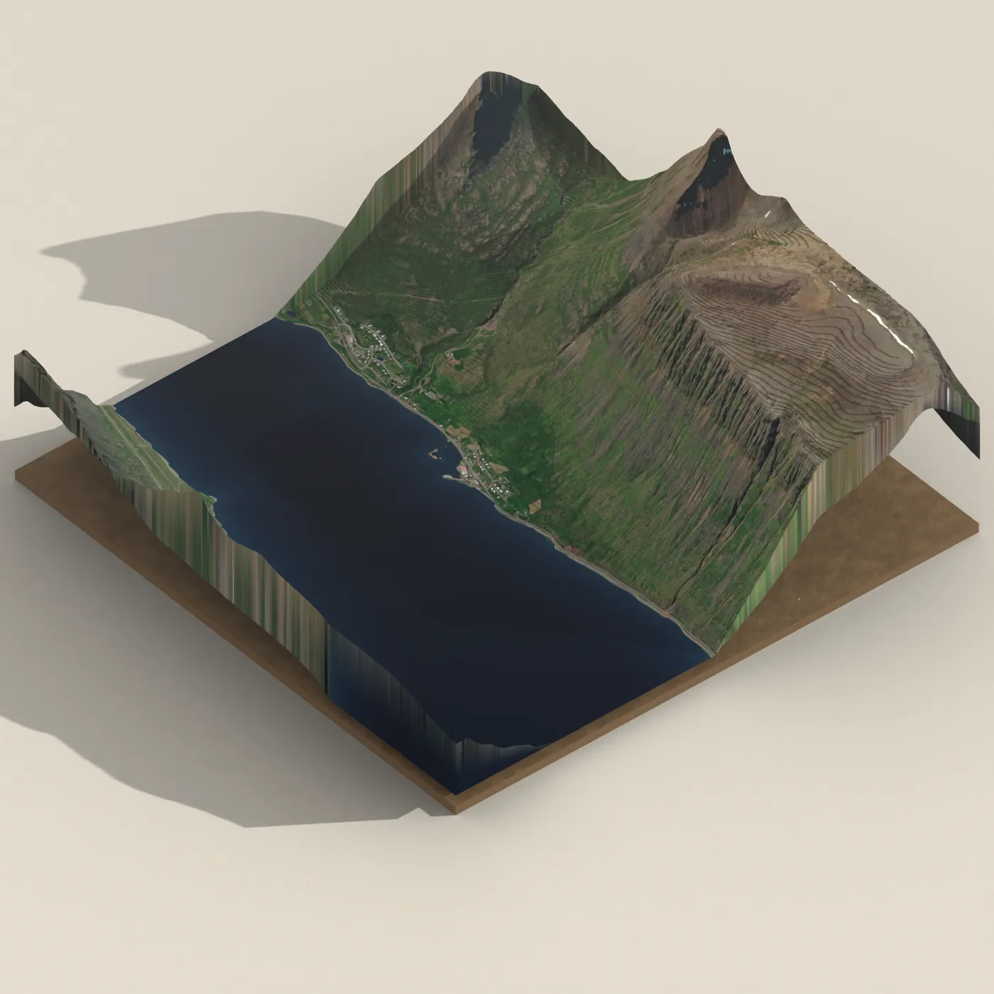 Súðavík 3D terrain render