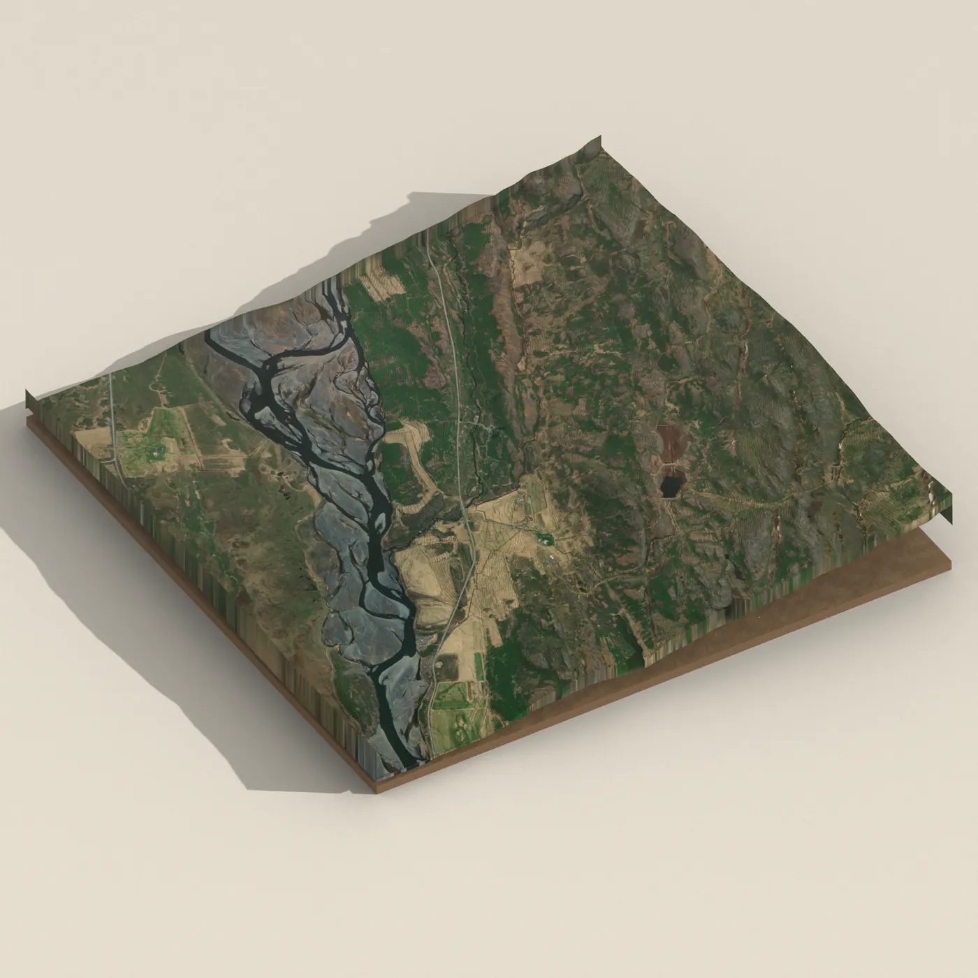 Svartiskógur 3D terrain render