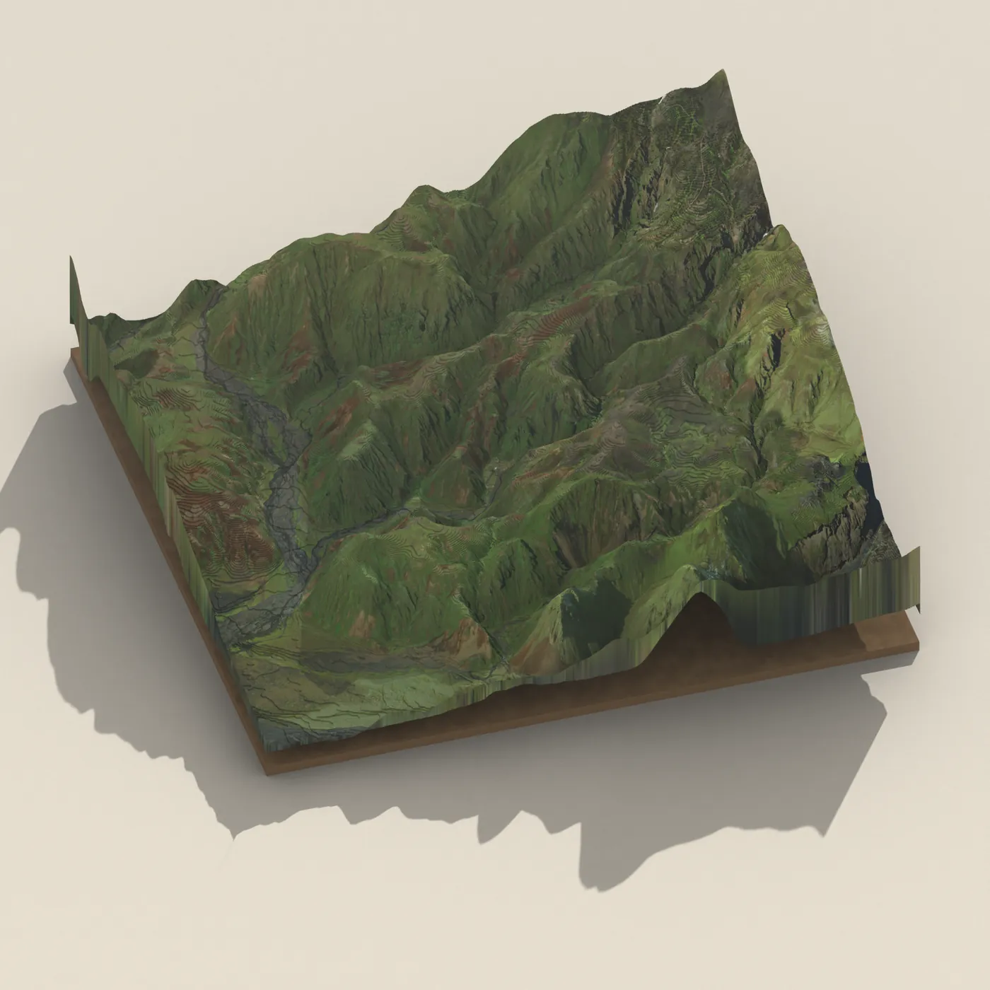 Þakgil 3D terrain render