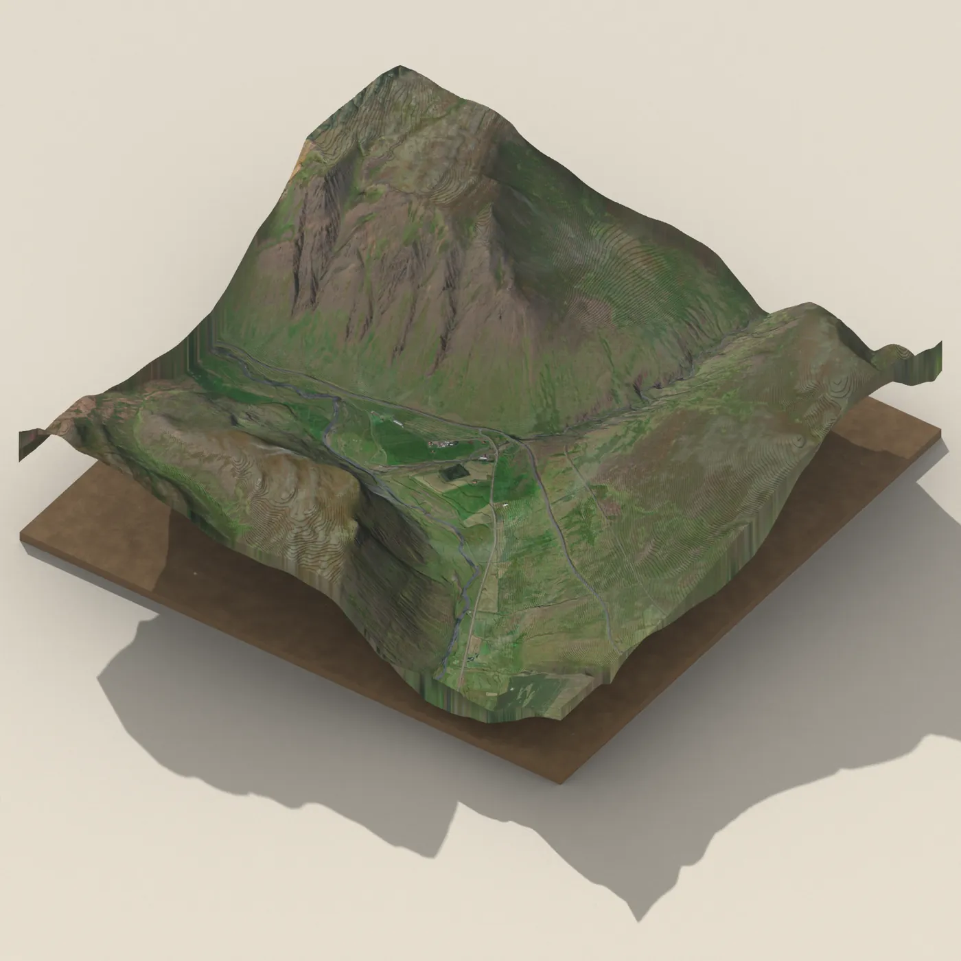 Tjaldstæði Húnaveri — 3D terrain render (no visitor photo yet)