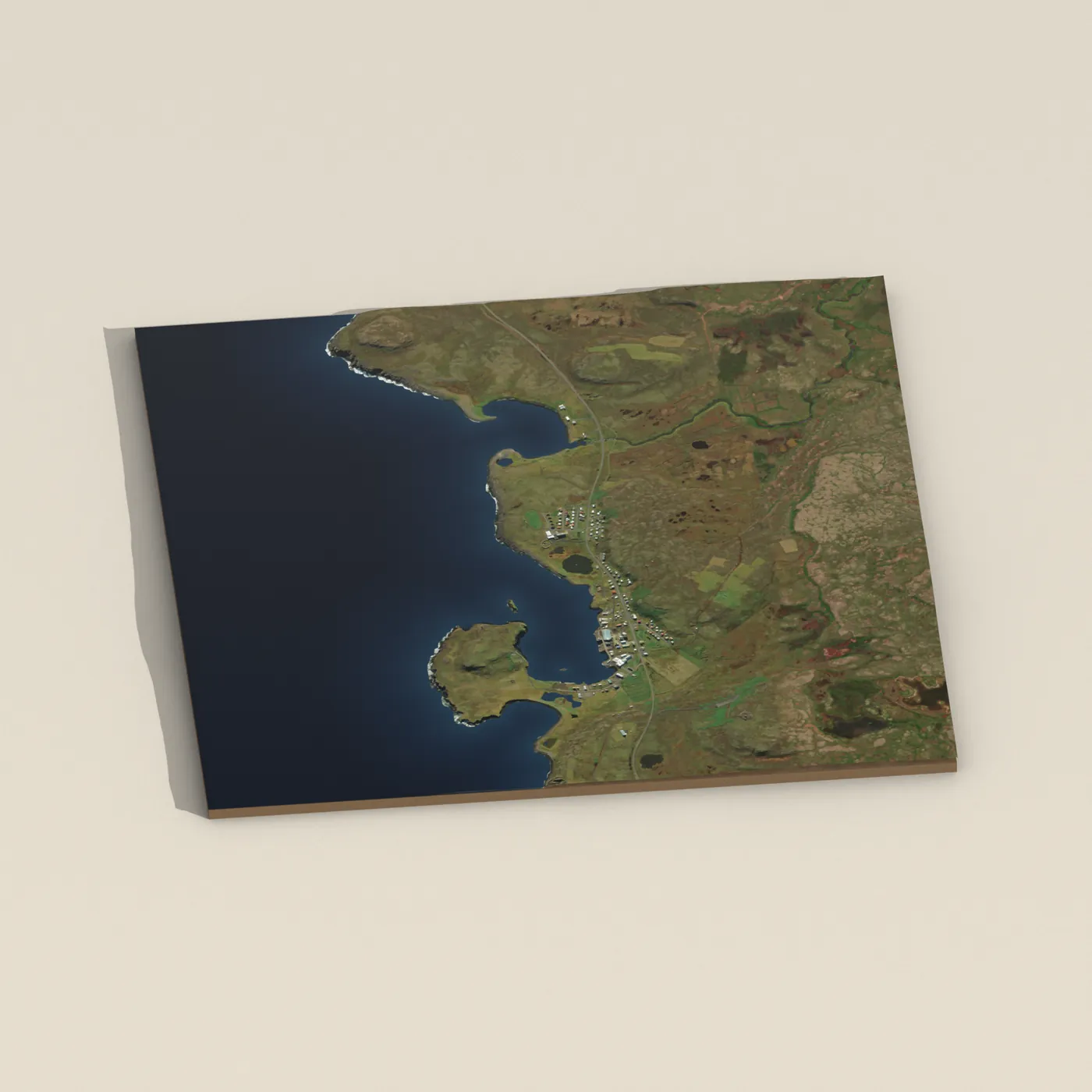 Tjaldstæði Raufarhafnar — 3D terrain render (no visitor photo yet)