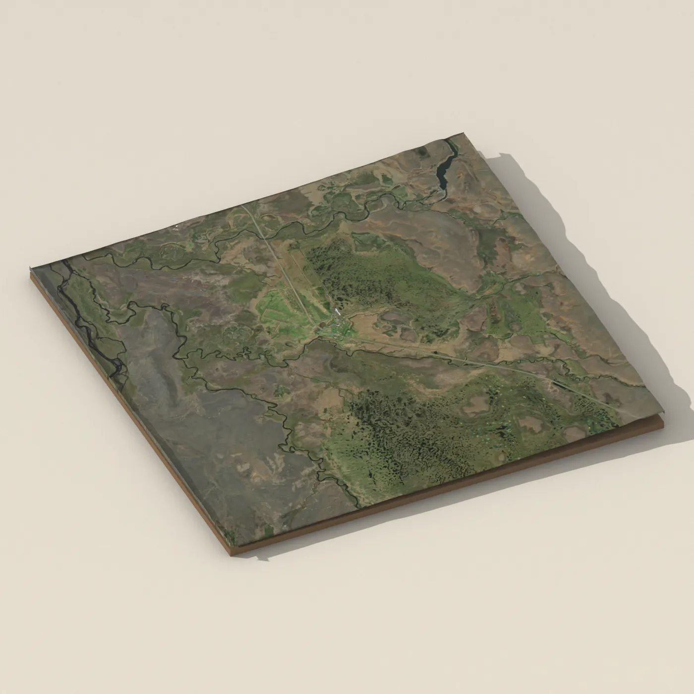 Tjaldstæðið á Möðrudal — 3D terrain render (no visitor photo yet)