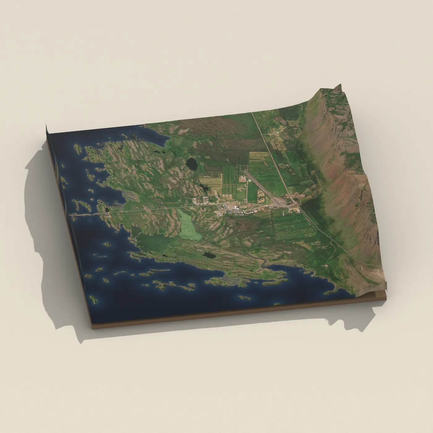 Tjaldstæðið á Reykhólum — 3D terrain render (no visitor photo yet)