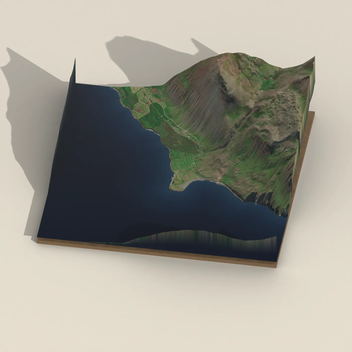 Tjaldstæðið Grettislaug — 3D terrain render (no visitor photo yet)