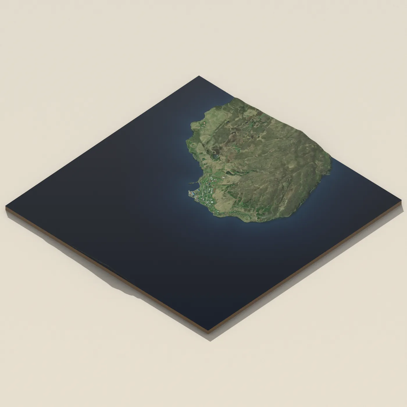 Tjaldsvæði Hríseyjar — 3D terrain render (no visitor photo yet)