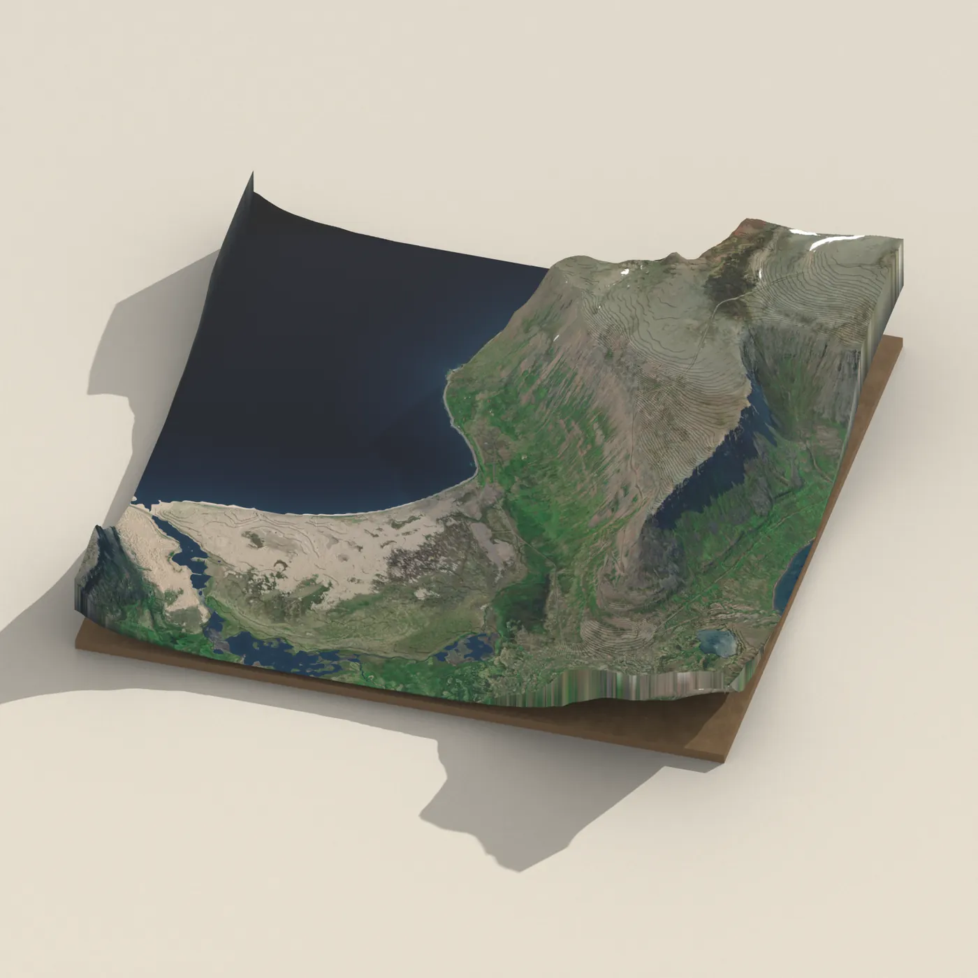 Tjaldsvæði Látrum — 3D terrain render (no visitor photo yet)