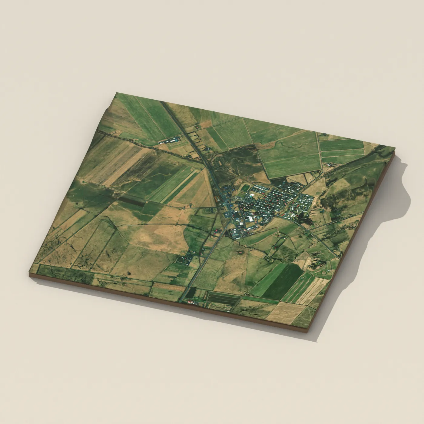 Tjaldsvæðið Hvolsvelli — 3D terrain render (no visitor photo yet)