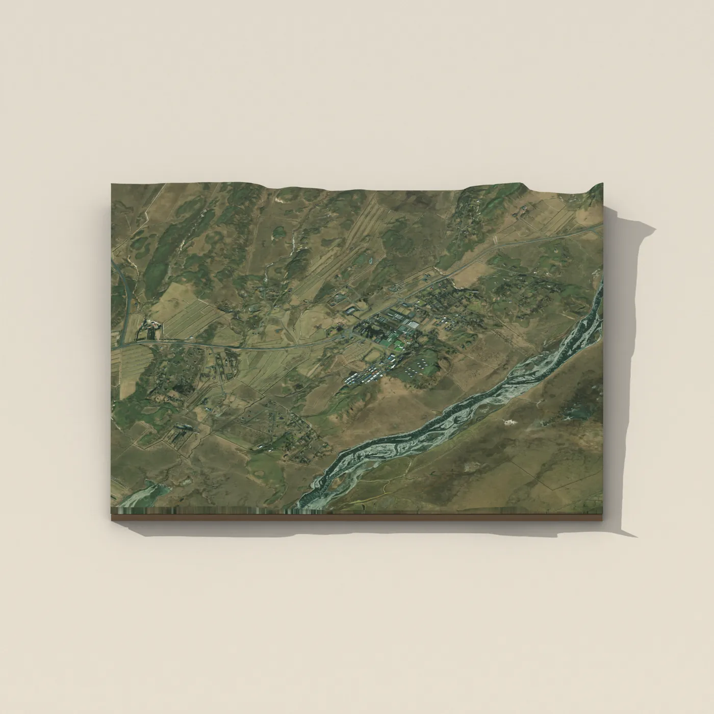 Tjaldsvæðið Reykholti — 3D terrain render (no visitor photo yet)