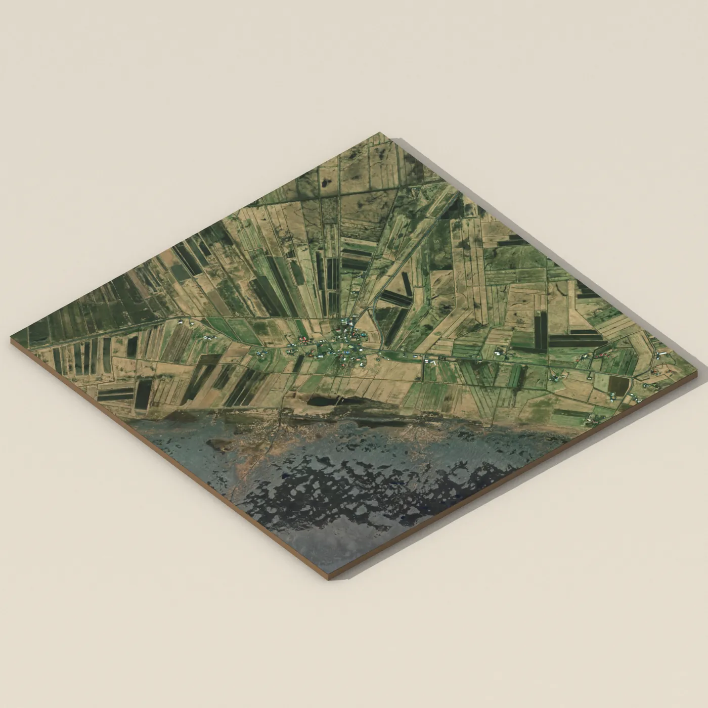 Tjaldsvæðið Þykkvabæ — 3D terrain render (no visitor photo yet)