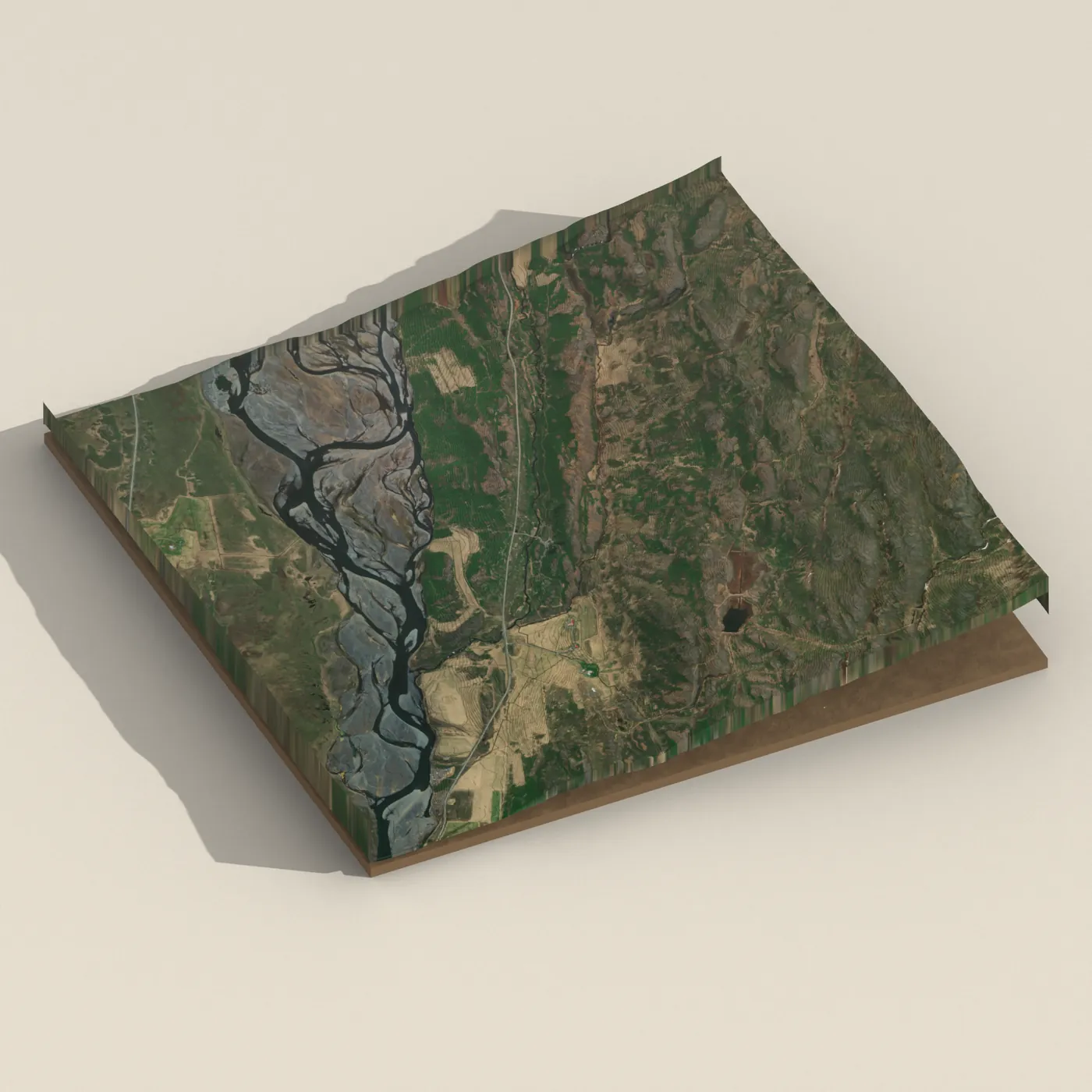 Tjaldsvæðið við Hótel Svartaskóg — 3D terrain render (no visitor photo yet)