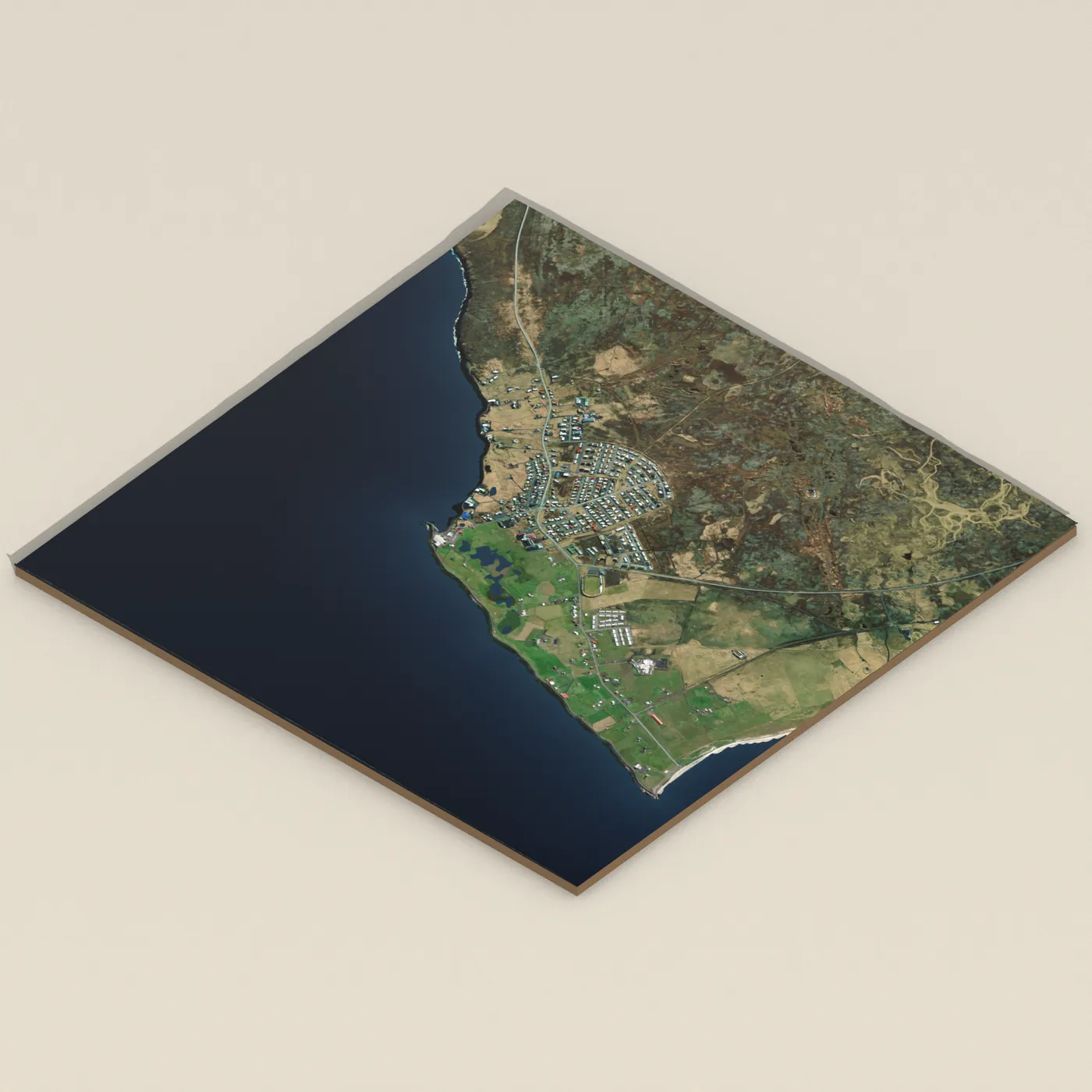 Tjaldsvæðið við Íþróttamiðstöðina Garði — 3D terrain render (no visitor photo yet)