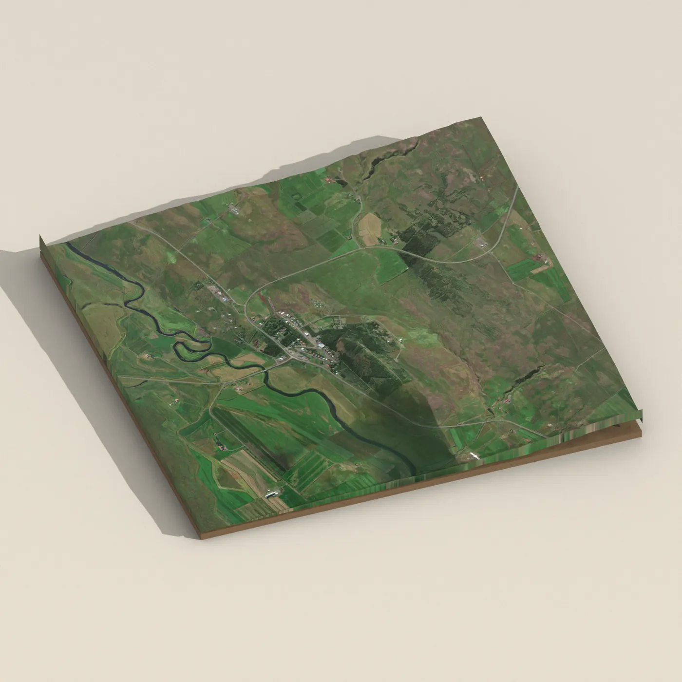 Varmahlíð 3D terrain render