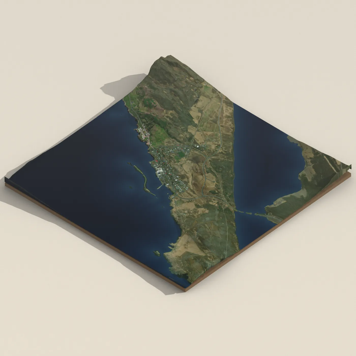 Vopnafjörður 3D terrain render