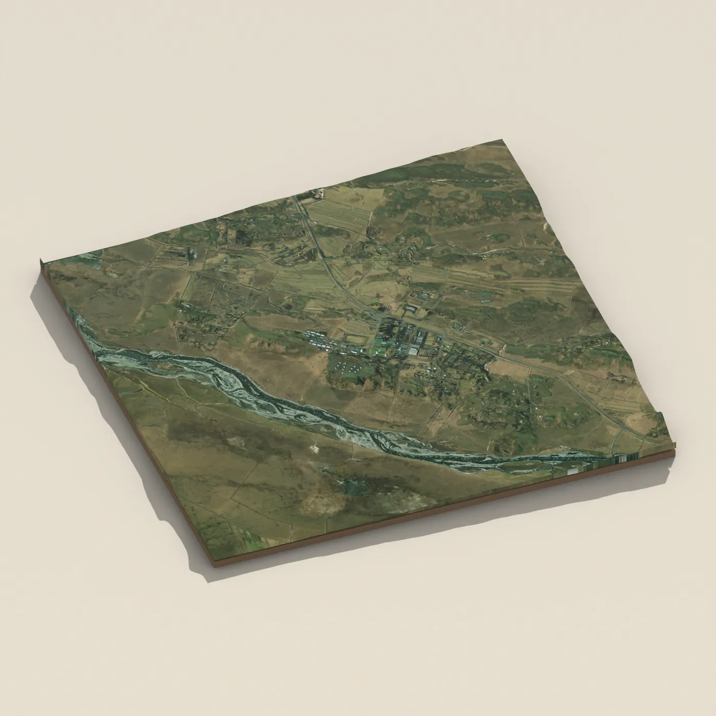 Geothermal hot spring near Bláskógabyggð — 3D terrain render (no visitor photo yet)