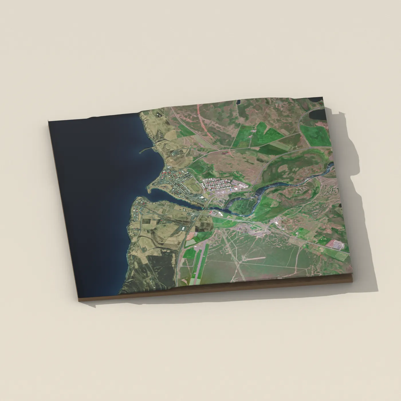 Geothermal hot spring near Blönduós — 3D terrain render (no visitor photo yet)
