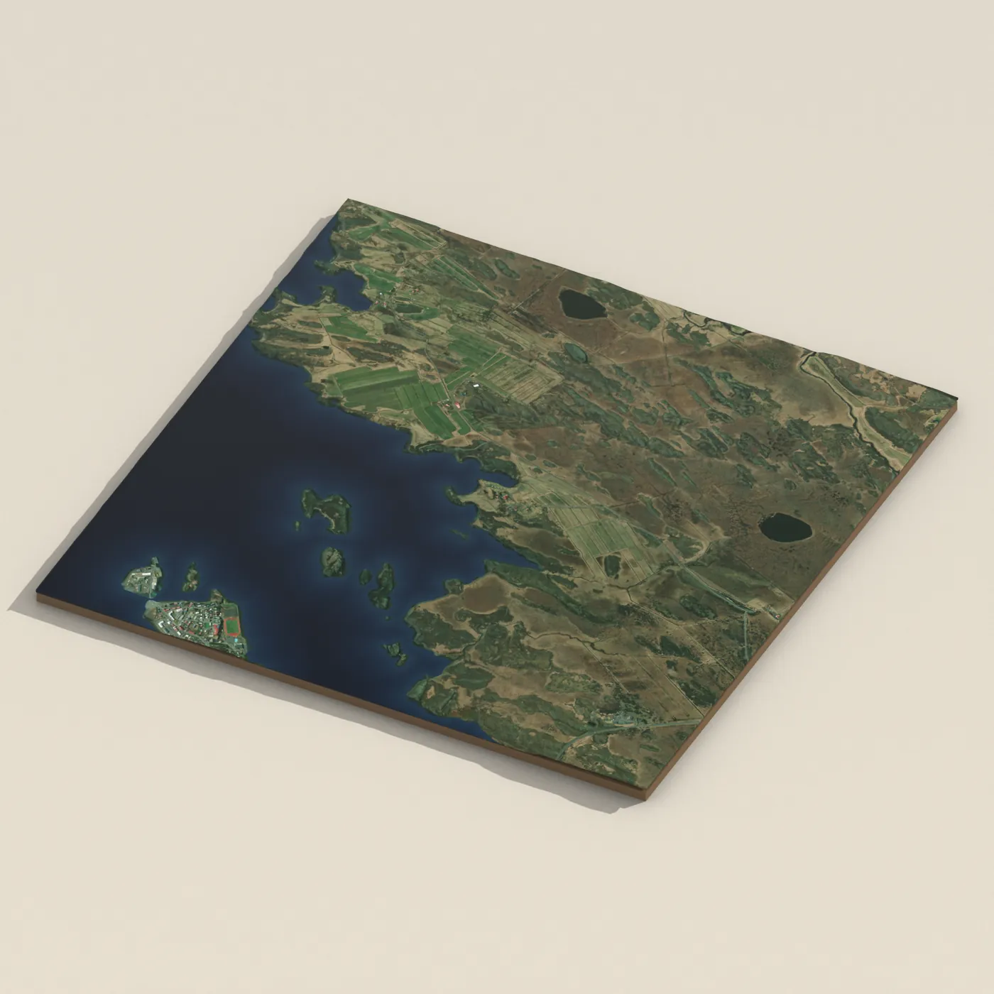 Geothermal hot spring near Borgarbyggð — 3D terrain render (no visitor photo yet)
