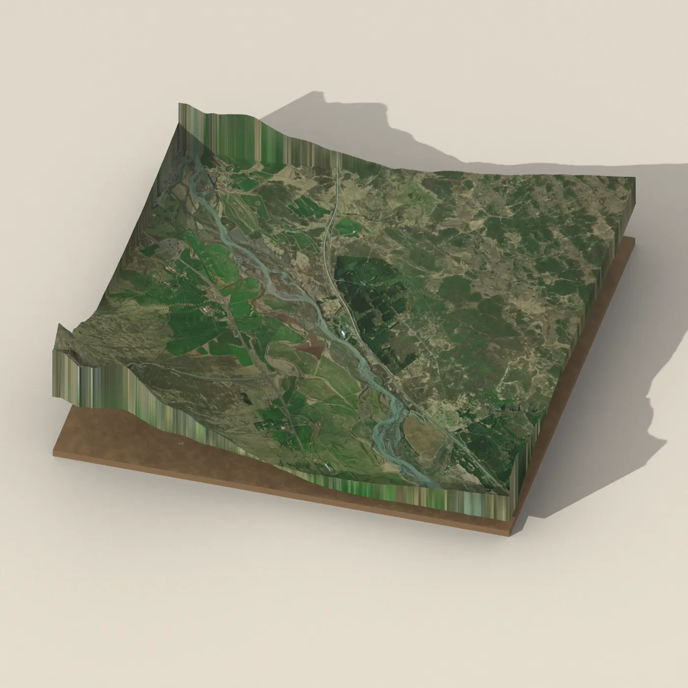 Geothermal hot spring near Hörgársveit — 3D terrain render (no visitor photo yet)