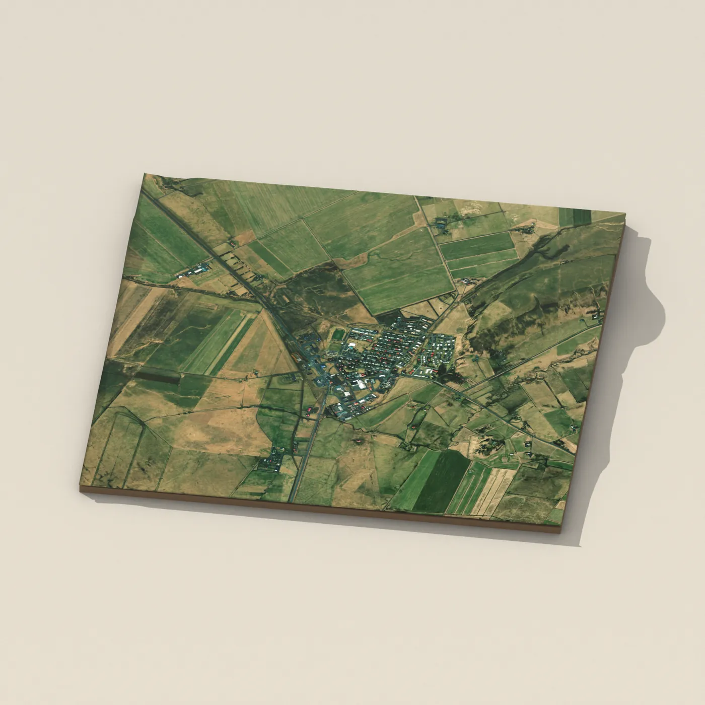 Geothermal hot spring near Hvolsvöllur — 3D terrain render (no visitor photo yet)