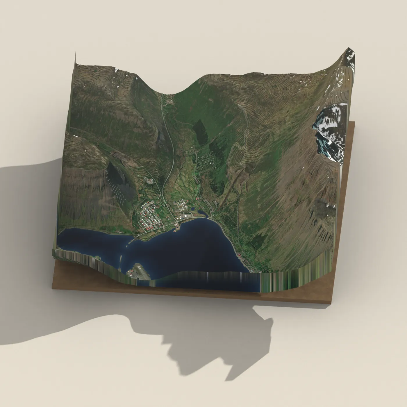Geothermal hot spring near Ísafjörður — 3D terrain render (no visitor photo yet)