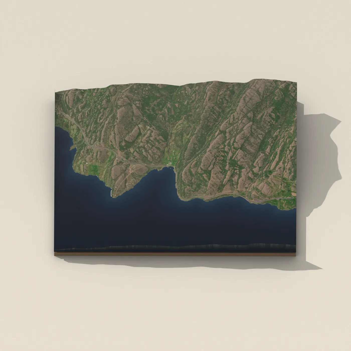 Geothermal hot spring near Kaldrananeshreppur — 3D terrain render (no visitor photo yet)
