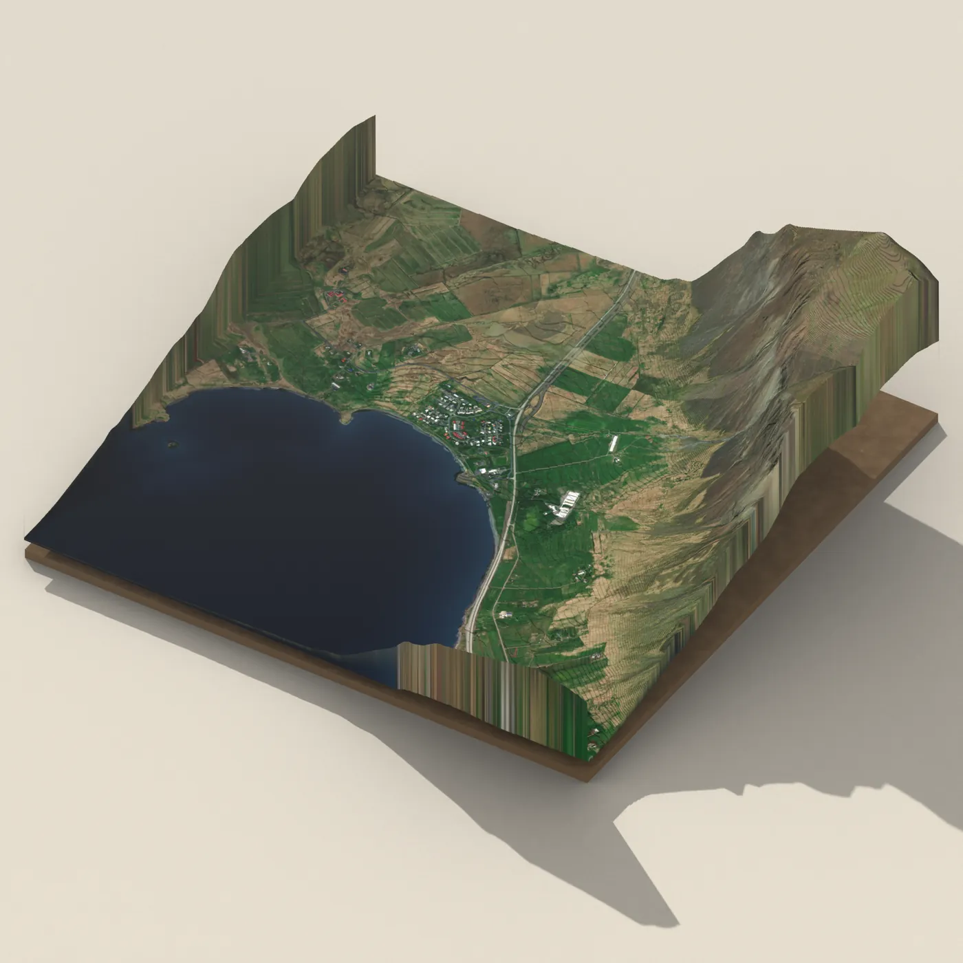 Geothermal hot spring near Kjalarnes — 3D terrain render (no visitor photo yet)