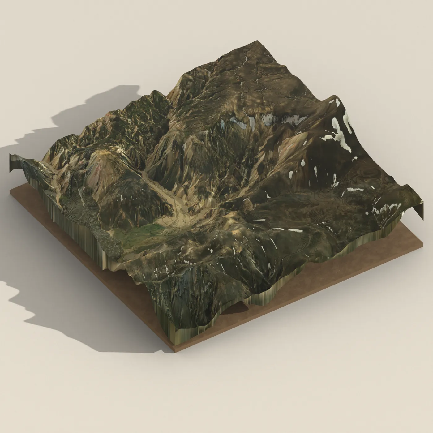 Geothermal hot spring near Rangárþing ytra — 3D terrain render (no visitor photo yet)
