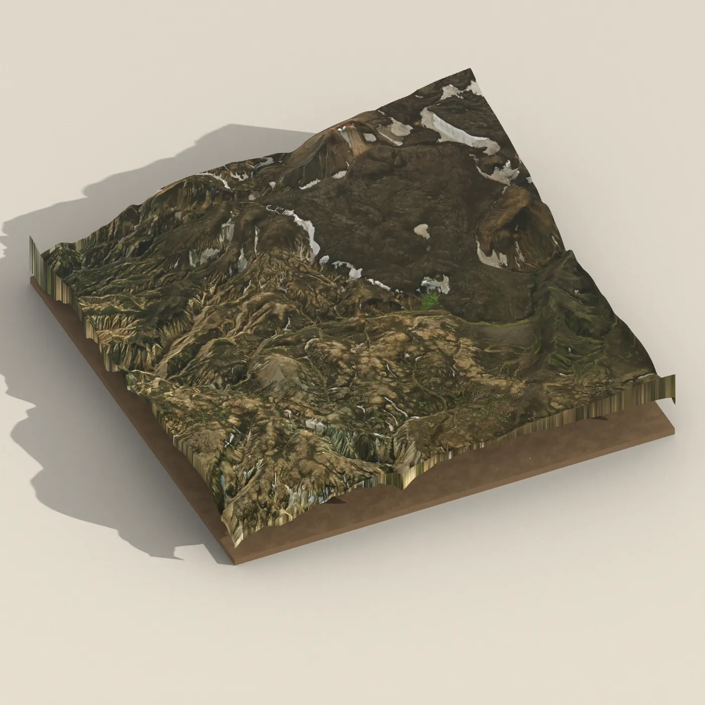 Geothermal hot spring near Rangárþing ytra — 3D terrain render (no visitor photo yet)
