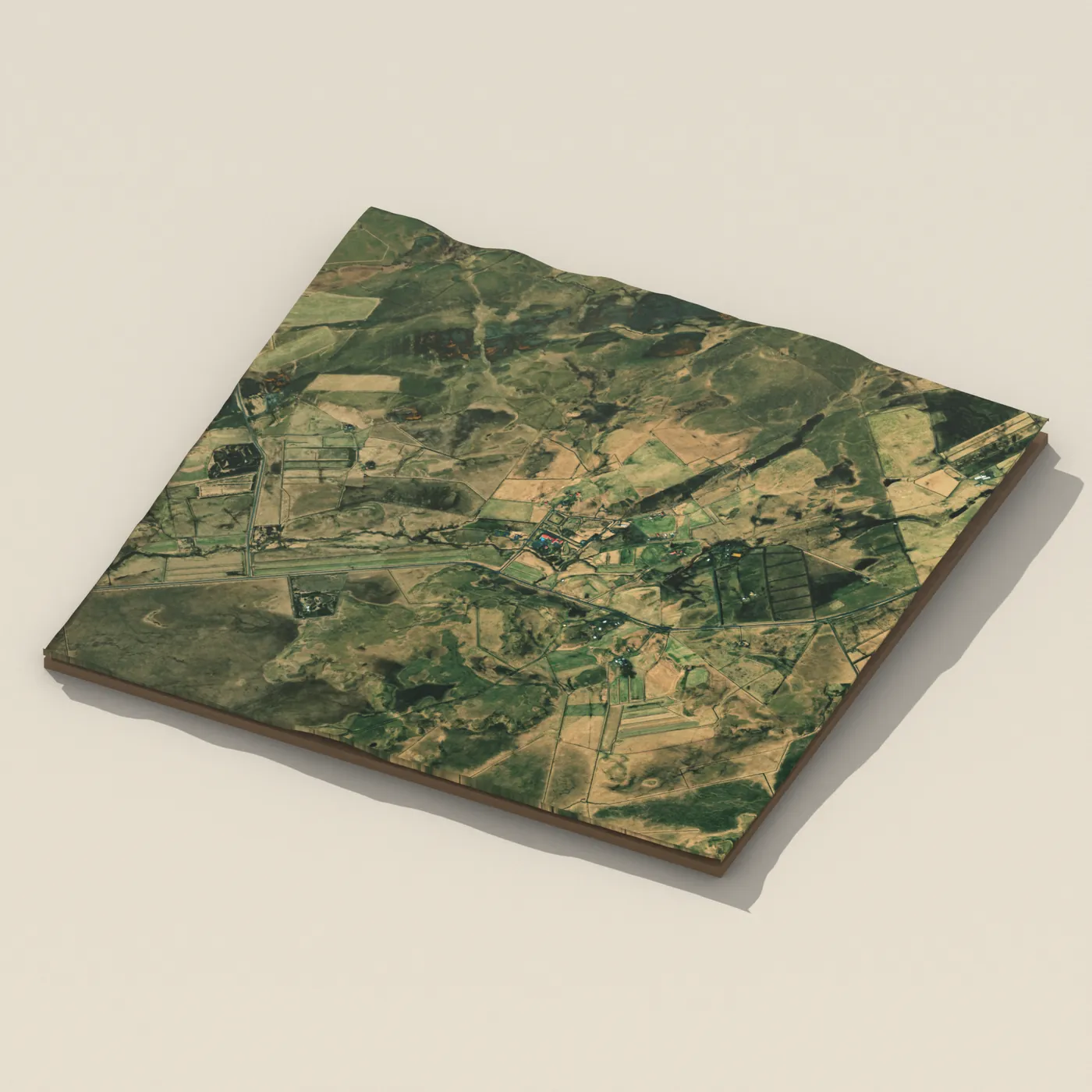 Geothermal hot spring near Rangárþing ytra — 3D terrain render (no visitor photo yet)