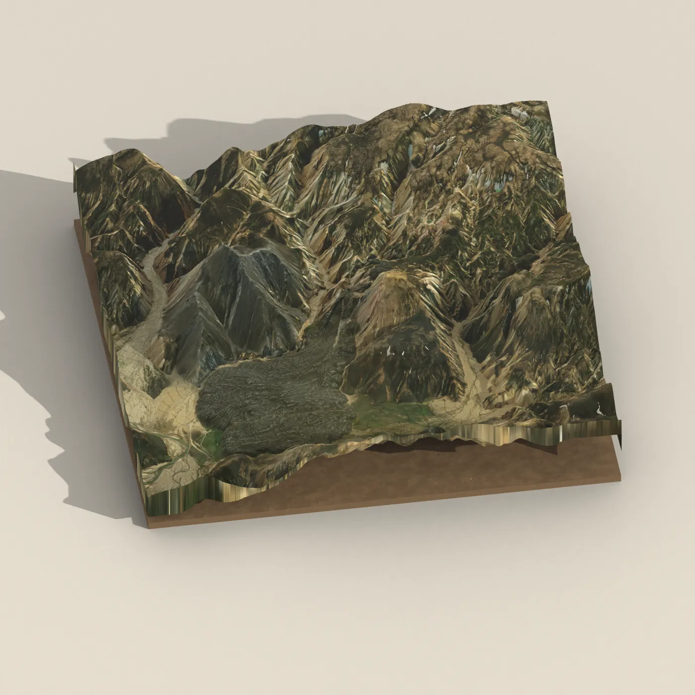 Geothermal hot spring near Rangárþing ytra — 3D terrain render (no visitor photo yet)