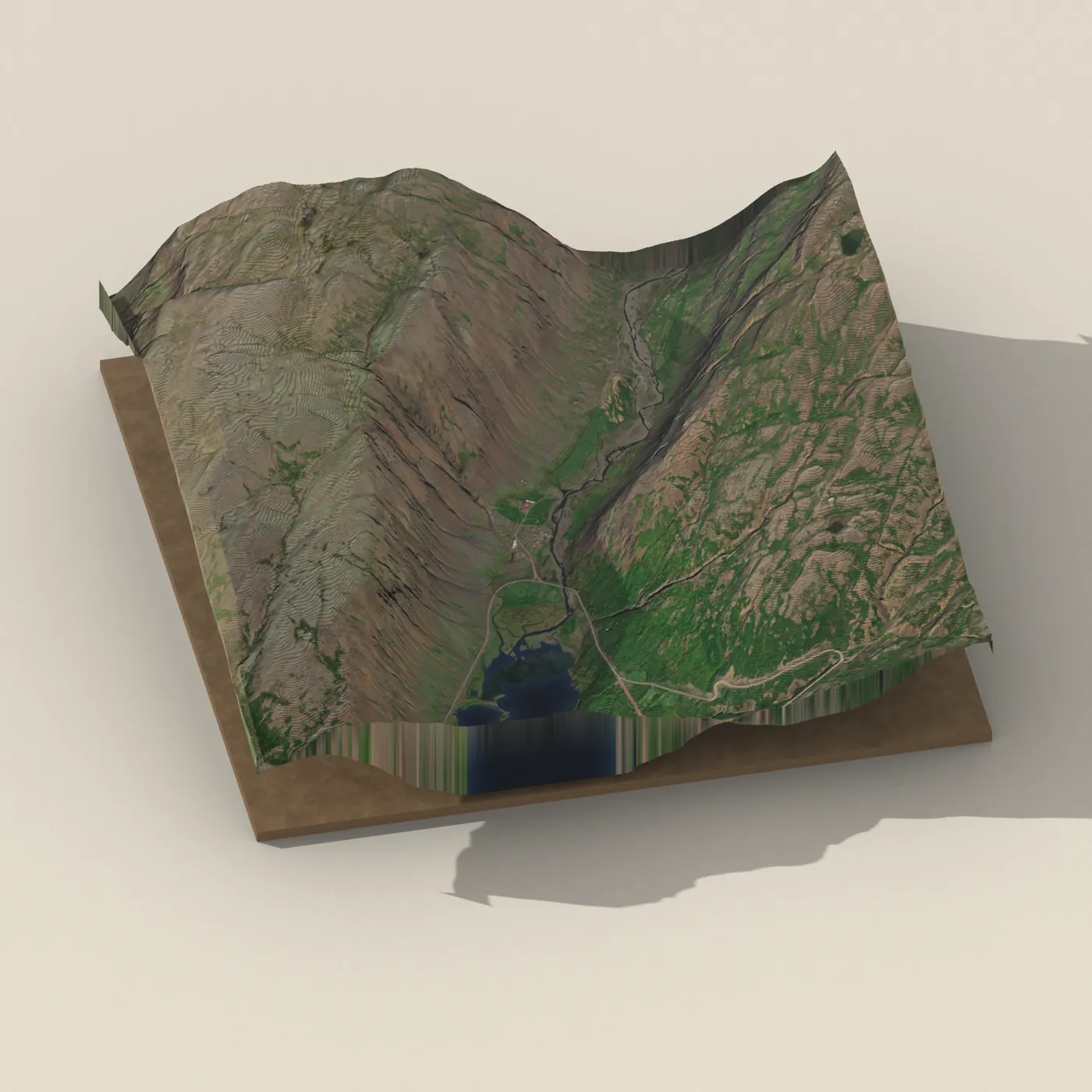 Geothermal hot spring near Reykhólahreppur — 3D terrain render (no visitor photo yet)