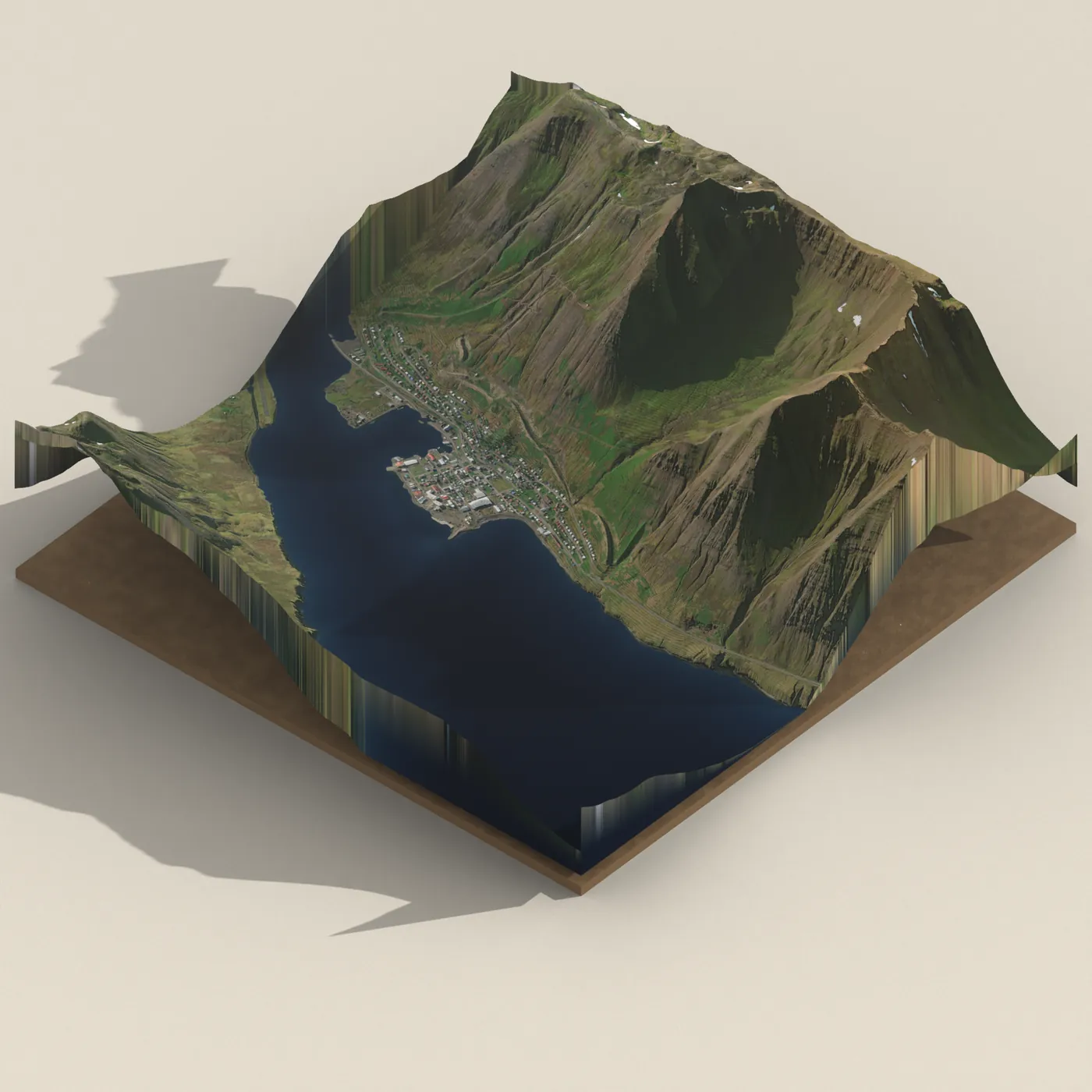 Geothermal hot spring near Siglufjörður — 3D terrain render (no visitor photo yet)