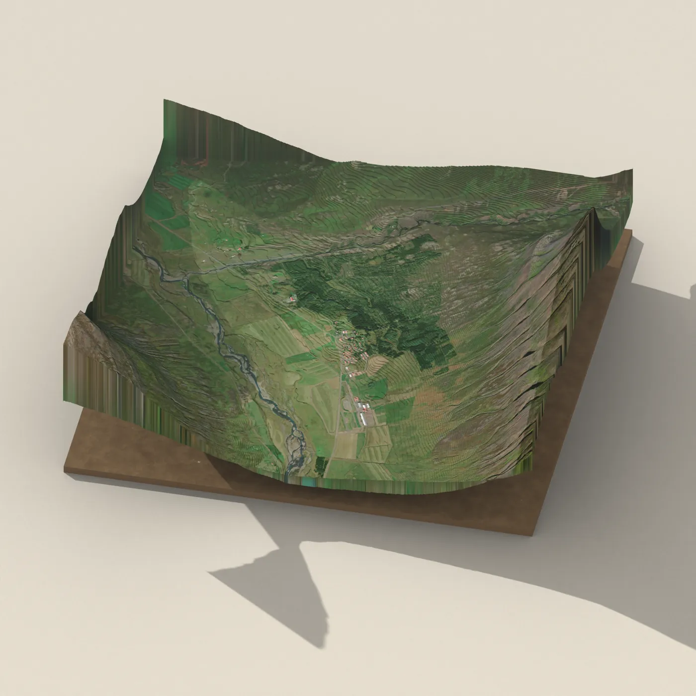 Geothermal hot spring near Skagafjörður — 3D terrain render (no visitor photo yet)