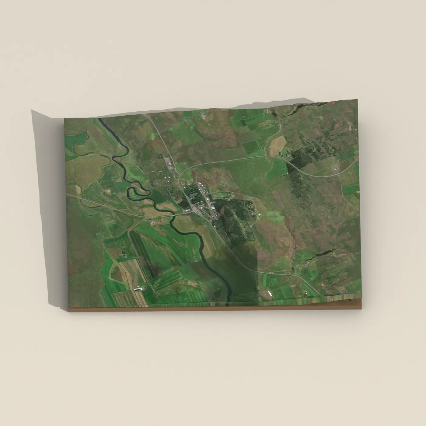 Geothermal hot spring near Skagafjörður — 3D terrain render (no visitor photo yet)