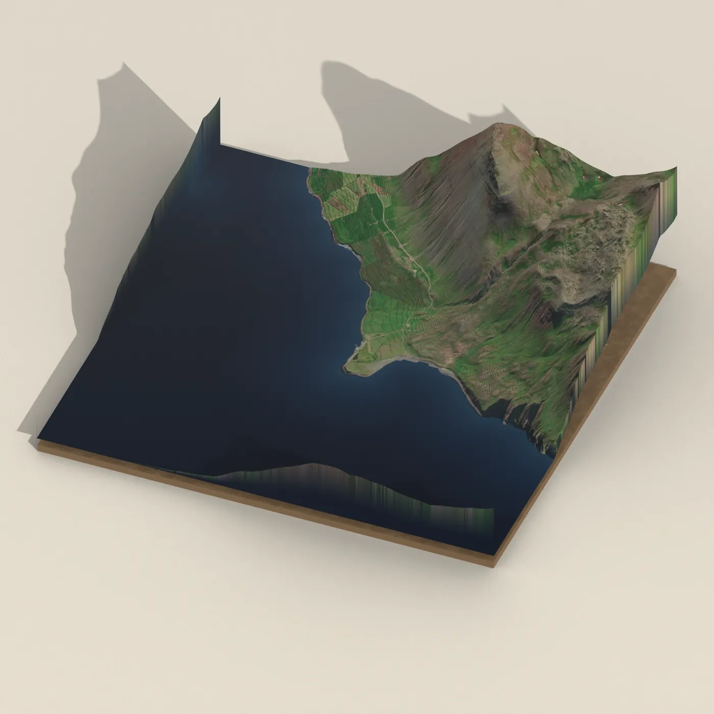 Geothermal hot spring near Skagafjörður — 3D terrain render (no visitor photo yet)