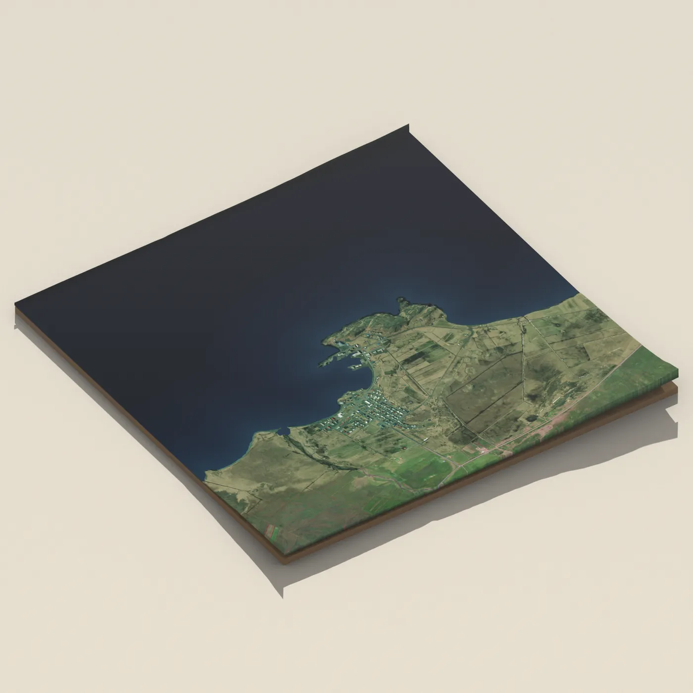 Geothermal hot spring near Skagaströnd — 3D terrain render (no visitor photo yet)