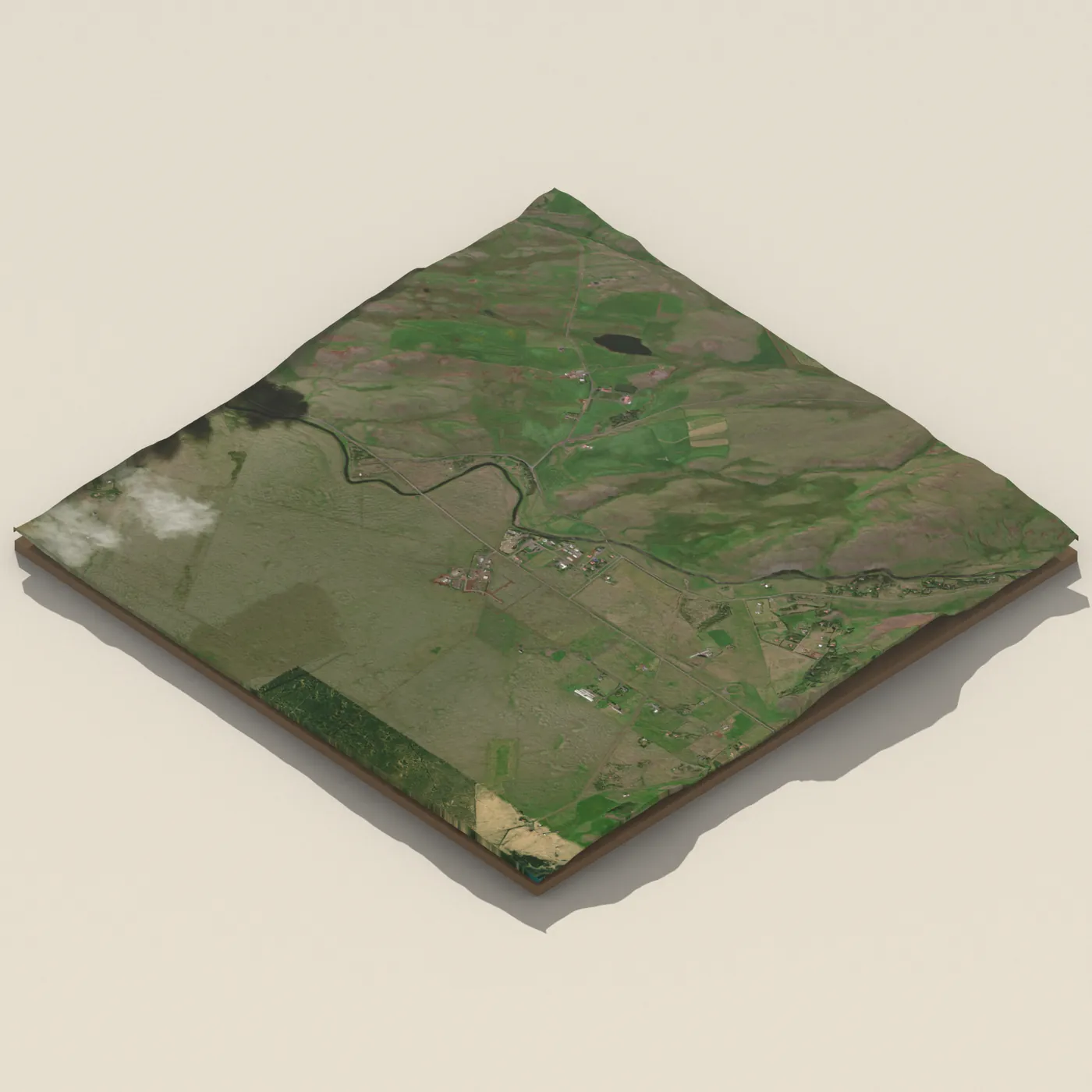 Geothermal hot spring near Skeiða- og Gnúpverjahreppur — 3D terrain render (no visitor photo yet)